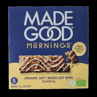 MadeGood Mornings bar blueberry bio 5 Stuks