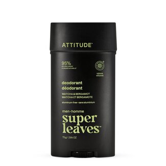 Attitude Men deodorant matcha & bergamot 75 Gram