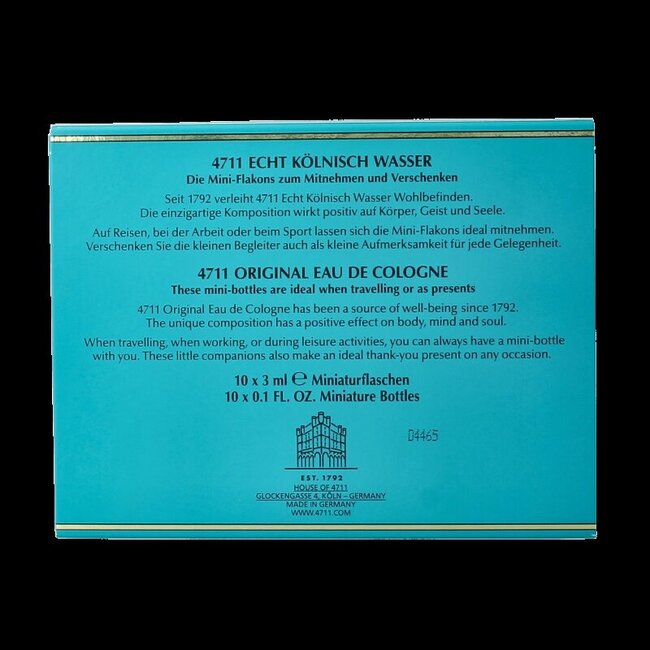 Eau de cologne party pack 10 x 3ml 30 Milliliter