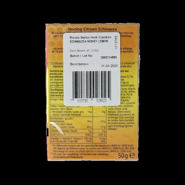 Honing citroen echinacea duo pack 100 Gram