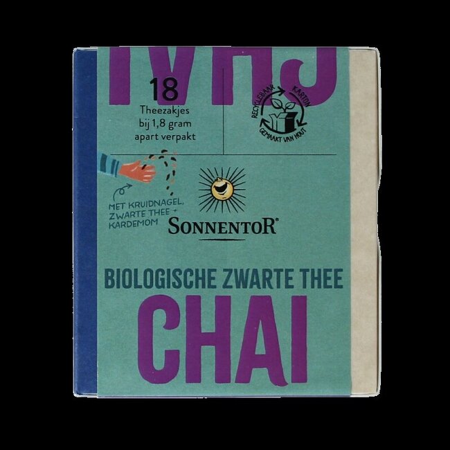 Zwarte chai thee bio 18 Zakjes