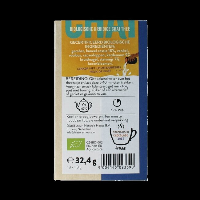 Spicy chai thee bio 18 Zakjes