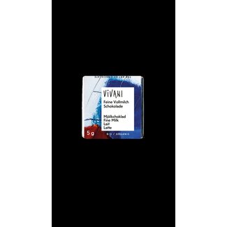 Vivani Chocolade naps melk 5 gram bio 200 Stuks