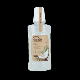Ecodenta Mondwater munt kokos bio 250 Milliliter