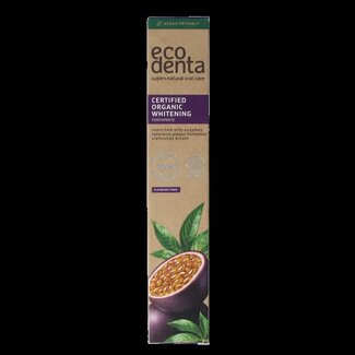 Ecodenta Tandpasta whitening passievrucht bio 75 Milliliter