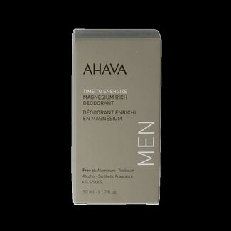 Ahava Déodorant roll-on pour hommes riche en magnésium 50 millilitres