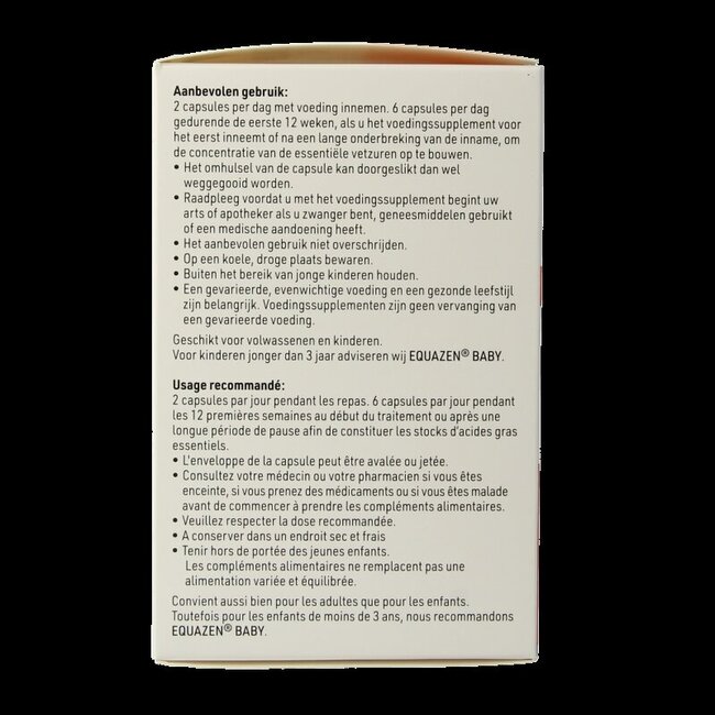 Equazen Chews acides gras oméga 3 et 6, 180 capsules