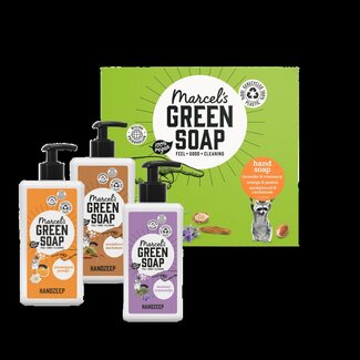 Marcel's Green Soap Coffret cadeau assortiment de savons pour les mains 3 x 250 ml 1 set