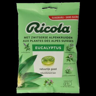 Ricola Eucalyptus suikervrij 75 Gram