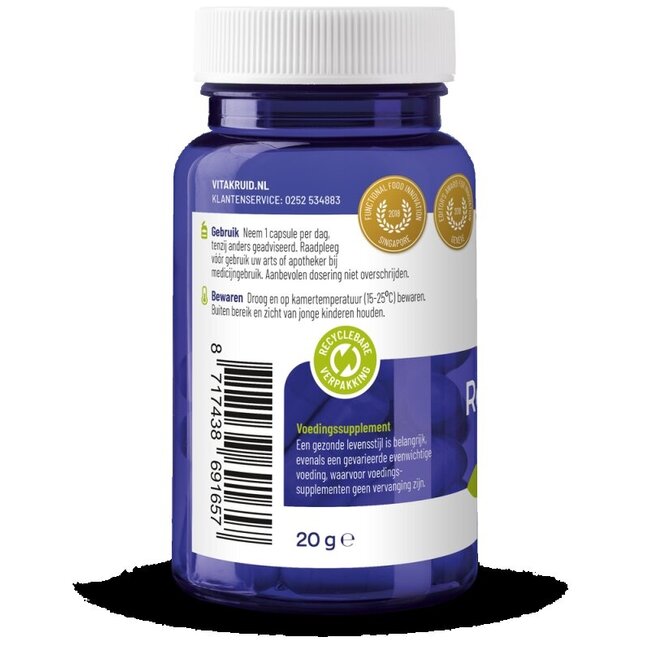 Resvératrol (Veri-te) 200 mg avec Bioperine 60 Gélules Végétariennes