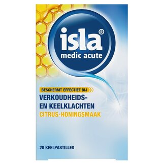 Isla Medic acute citrus honing keelpastilles 20 Pastilles