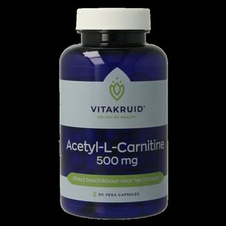 Vitakruid Acetyl-L-Carnitine 500mg 90 Vegetarische capsules