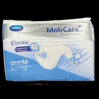 Molicare Premium elastic plus M 6 druppels 30 Stuks