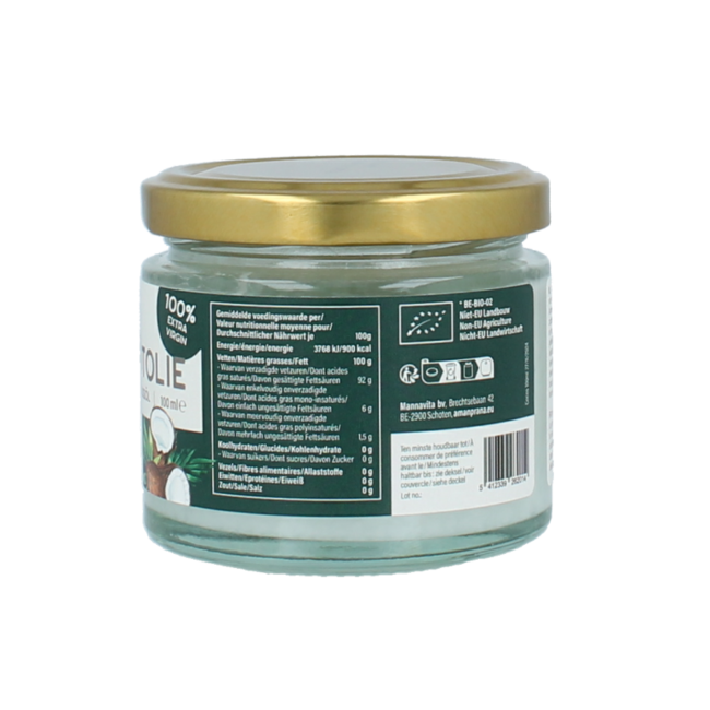 Amanprana Aceite de coco bio 100 mililitros
