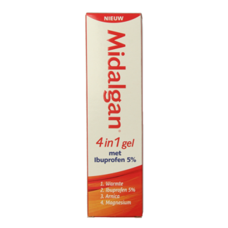 Midalgan Gel 4 en 1 + 5% ibuprofeno 100 gramos