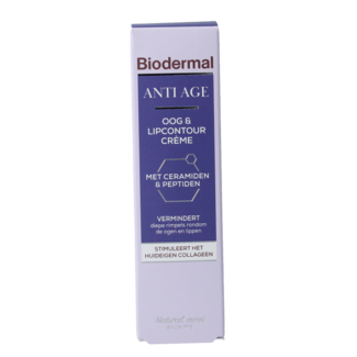 Biodermal Biodermal Anti-Aging Augen- und Lippenkonturencreme 15 Milliliter