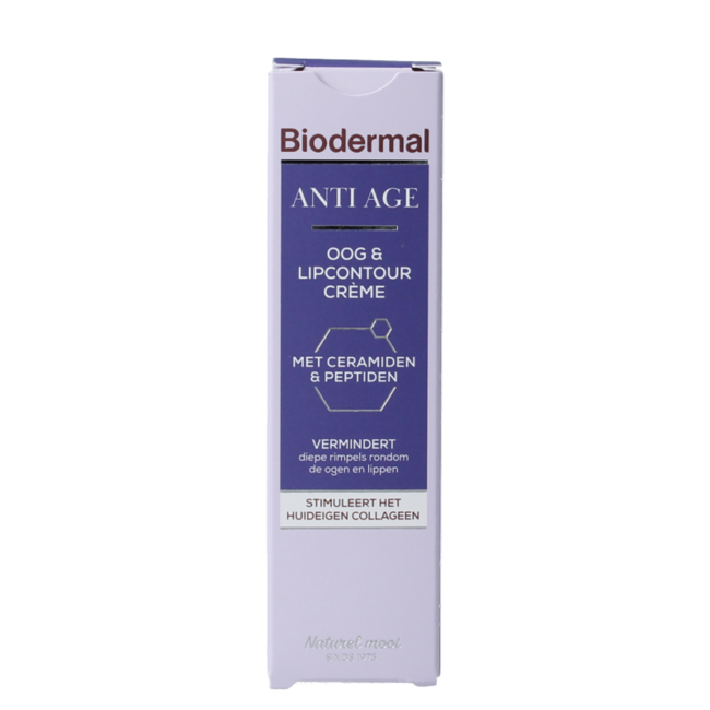 Biodermal Crème Anti-âge Contour des Yeux et des Lèvres 15 ml