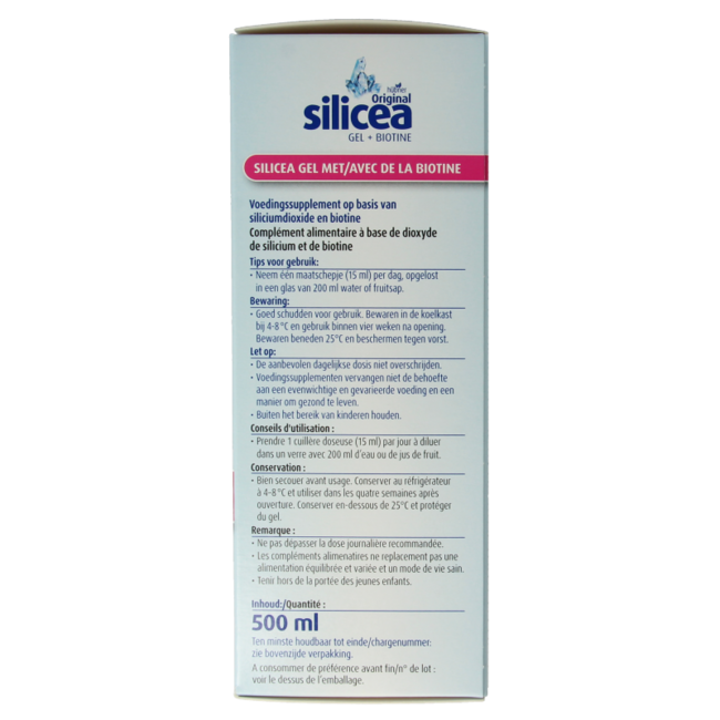 Silicea gel de silicio + biotina 500 mililitros