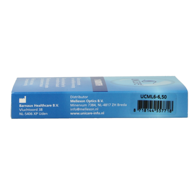 Unicare Monthly Lenses -6.50 6 Pieces