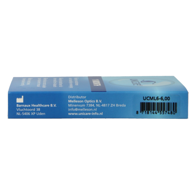 Lentes mensuales Unicare -6.00 6 unidades