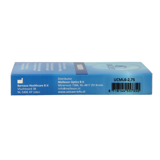 Lentes mensuales Unicare -2.75 6 unidades
