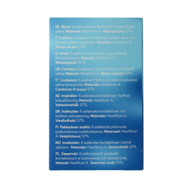 Lentilles Mensuelles Unicare -2.00 6 Pièces