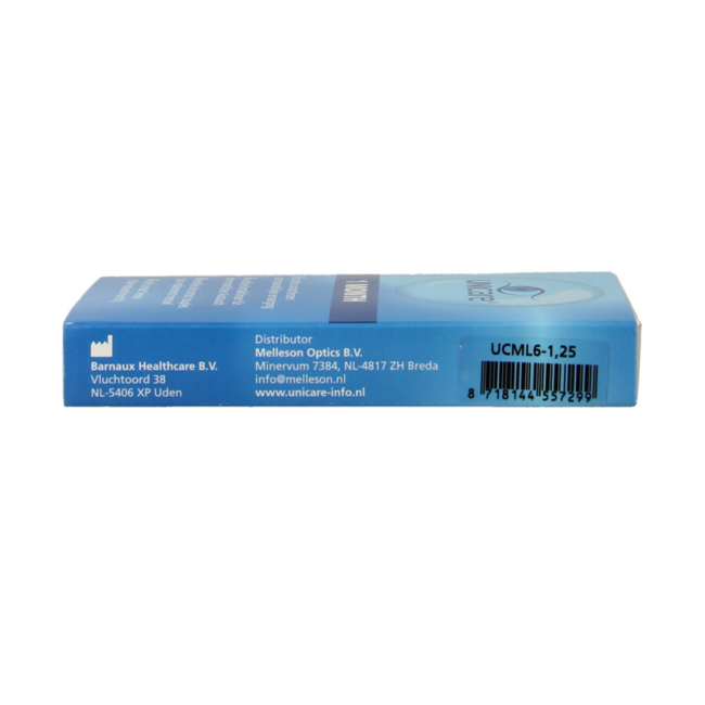 Lentes mensuales Unicare -1.25 6 unidades