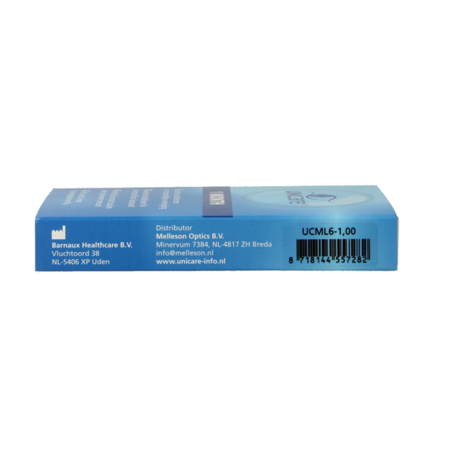 Unicare Monthly Contact Lenses -1.00 6 Pack