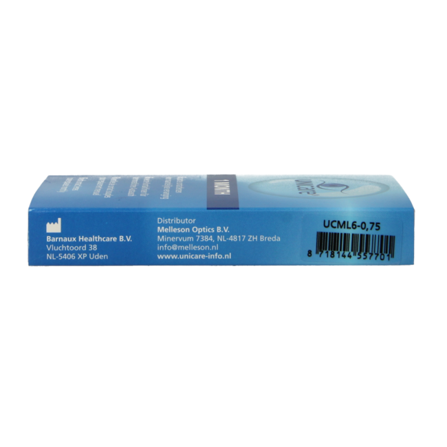 Unicare Monthly Lenses -0.75 6 Pieces