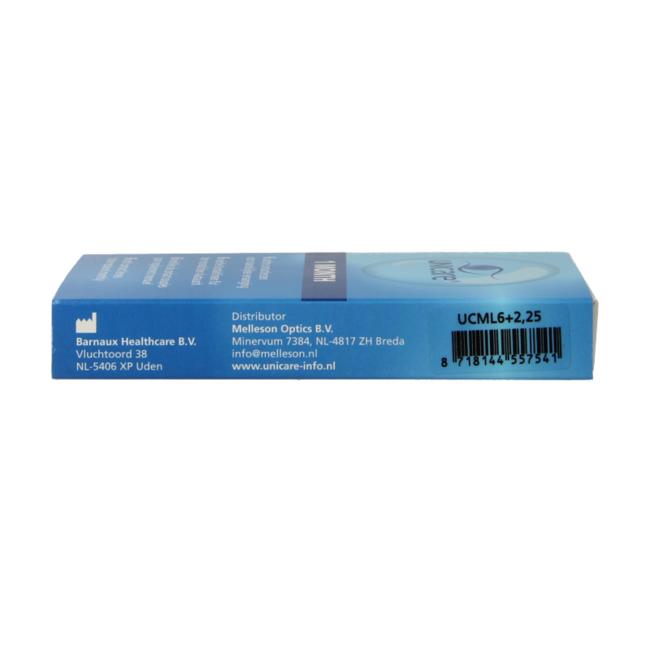 Lentes mensuales Unicare +2.25 6 unidades