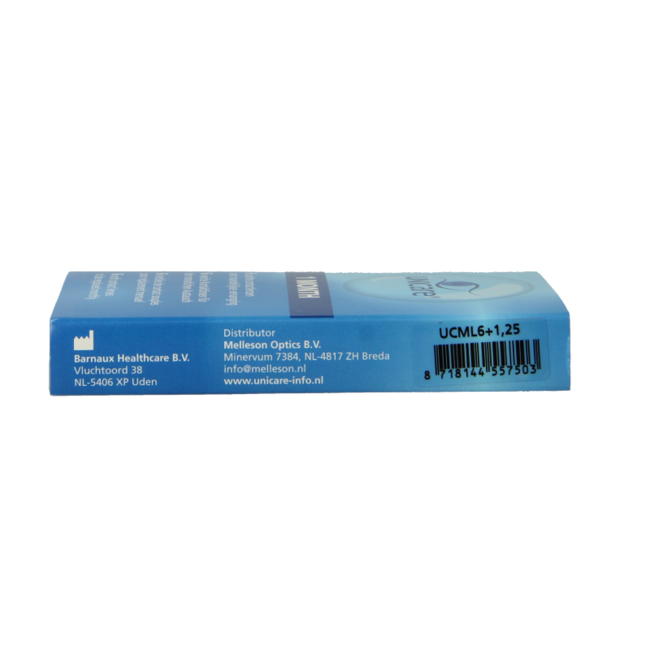 Unicare Monthly Contact Lenses +1.25 6 Pack
