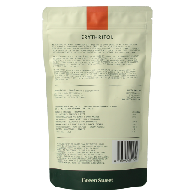 Green Sweet Eritritol 225 gramos