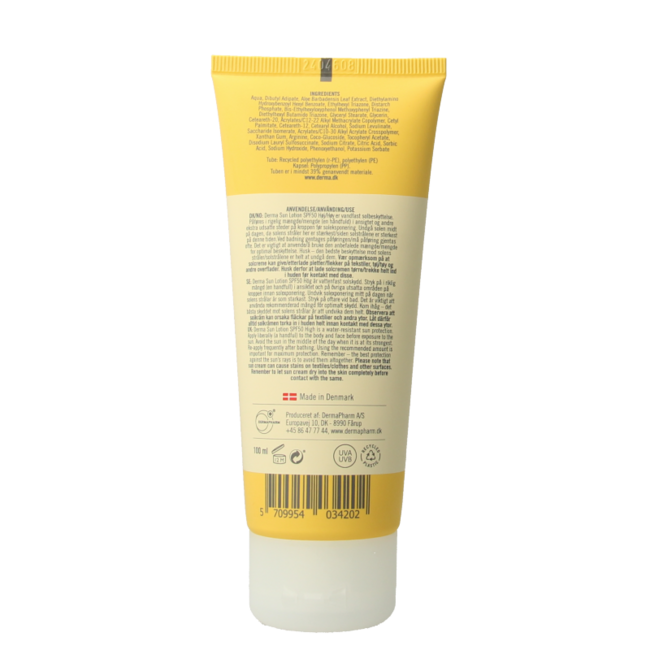 Lotion solaire Derma Sun SPF50 100 ml