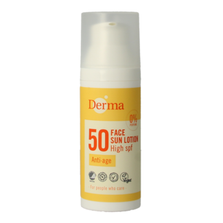 Derma Derma Sun face lotion SPF50 50 Millilitres