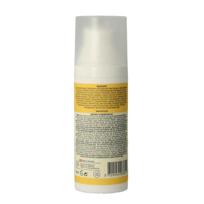 Loción facial Derma Sun SPF50 50 mililitros