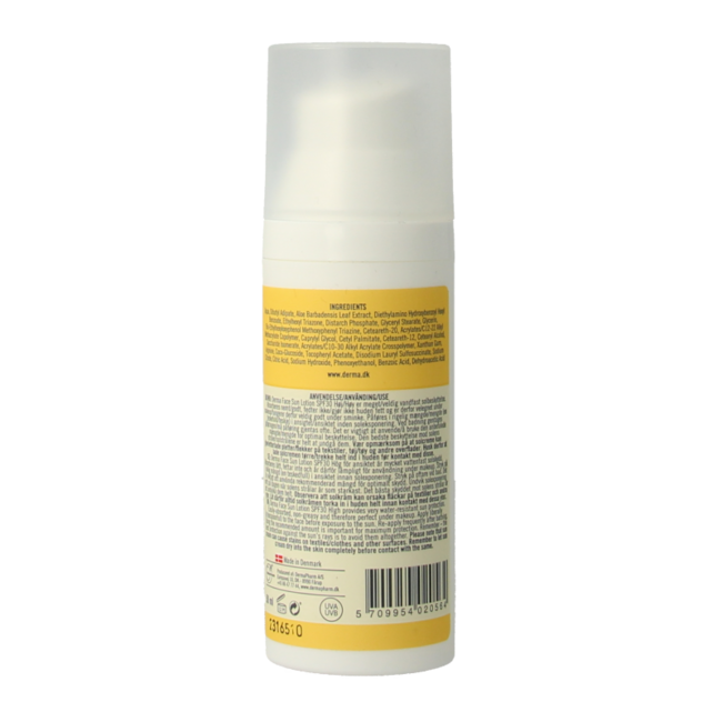 Loción solar facial SPF30 50,00 mililitros