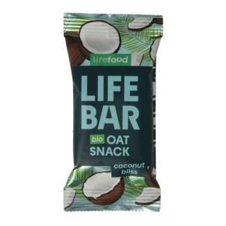 Lifefood Lifefood Lifebar oatsnack coco bliss bio 40 gramos