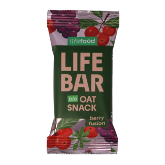 Lifefood Lifefood Lifebar barrita de avena berry fusion bio 40 gramos