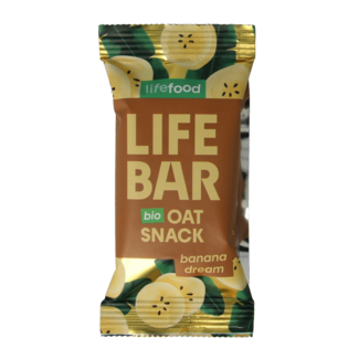 Lifefood Lifefood Lifebar baton owsiany bananowy sen bio 40 Gram