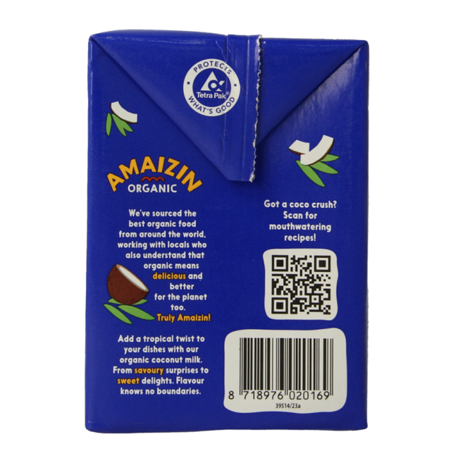 Leche de Coco Bio 500 Mililitros