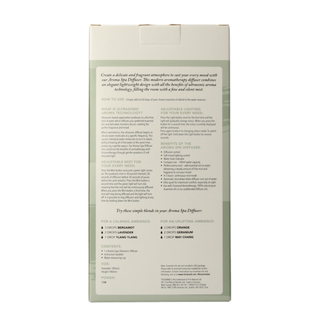 Tisserand Aroma Spa Diffuser 1 Piece