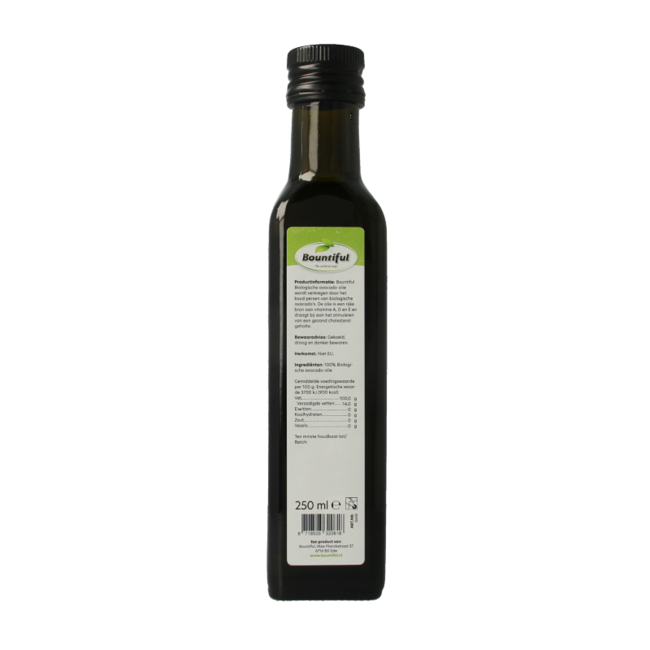 Avocadoöl Bio 250 Milliliter