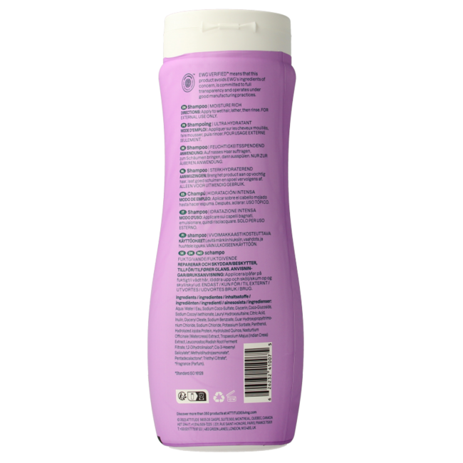Shampoo Attitude Super Leaves Idratante 473 Millilitri