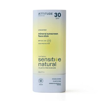 Attitude Attitude Sunly Gesichts-Sonnencreme-Stick SPF30 empfindliche Haut 20 Gramm