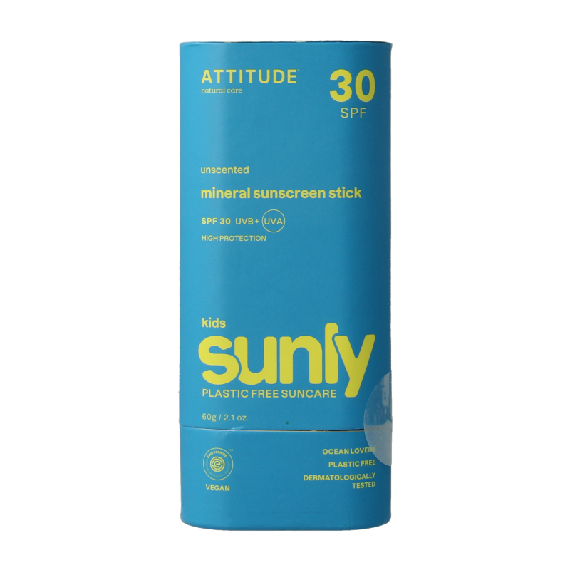 Attitude Sunly barra de protección solar para niños SPF30 60 gramos