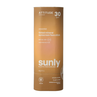 Attitude Attitude Sunly barra de protección solar facial con color SPF30 20 gramos