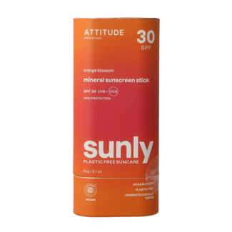 Attitude Barra de protector solar Attitude Sunly SPF30 flor de azahar 60 gramos