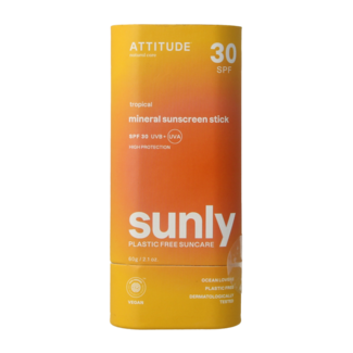 Attitude Attitude Sunly Sonnencreme-Stick SPF30 Tropisch 60 Gramm