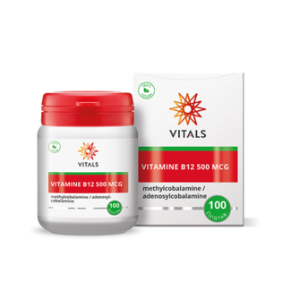 Vitals Vitals Vitamina B12 500mcg 100 Comprimidos masticables