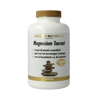 Golden Naturals Golden Naturals Taurato de magnesio 180 cápsulas vegetales